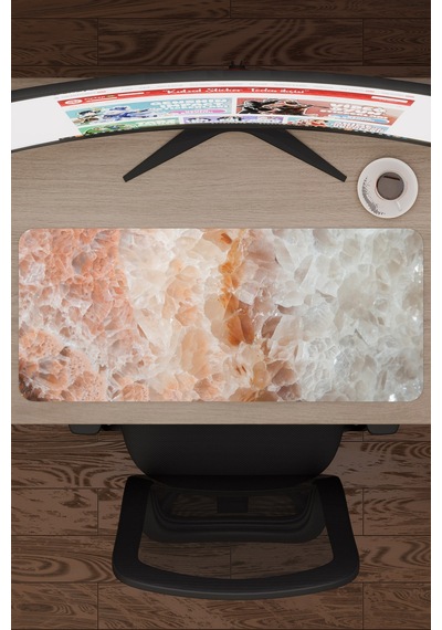 Renkli Mermer Kaymaz Dikişli Kauçuk Oyuncu Mousepad V2 - 70x30 Xl Gaming Mouse Pad Fare Altlığı