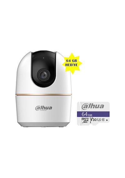 H4a 4 Mp İç Mekan 360 Wi-fi Gece Görüşlü Akillı Güvenlik Kamerası 64 Gb