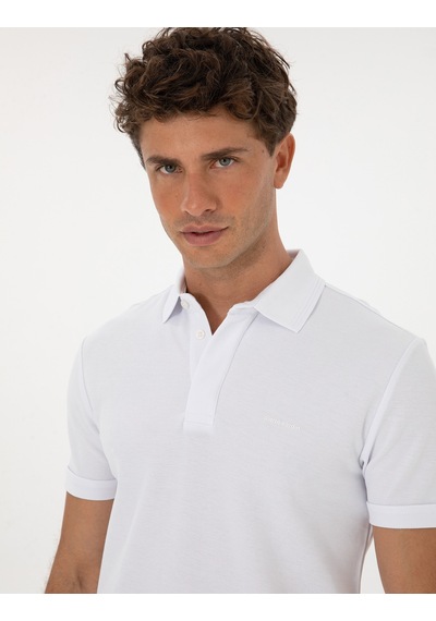 Pierre Cardin Erkek Beyaz Tişört Basic 50306154-vr013 Beyaz