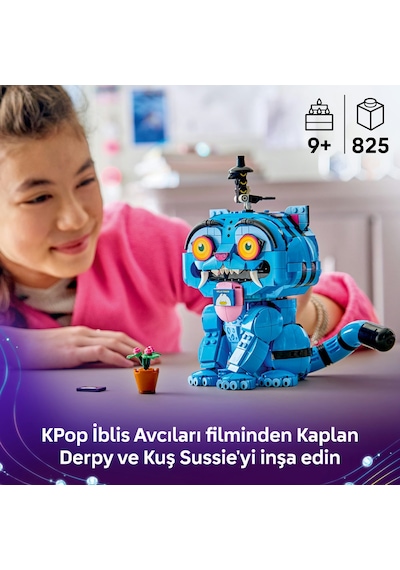 LEGO® KPop Demon Hunters Kaplan Derpy ve Kuş Sussie 72537 - 9 Yaş ve Üzeri için Aksesuarlar İçeren Oyuncak Yapım Seti (825 Parça)