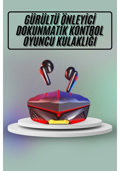 Dokunmatik Kontrol Tws Işıklı Kulakiçi Bluetooth Kulaklık Kablosuz Oyuncu Kulaklığı Kulak Içi