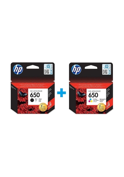 HP 650 Siyah Cz101Ae HP 650 Renkli Cz102Ae Kartuş Seti