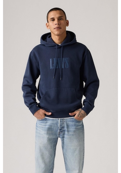 Levi's Erkek Relaxed Lacivert Kapüşonlu Sweatshirt-11397 Lacivert
