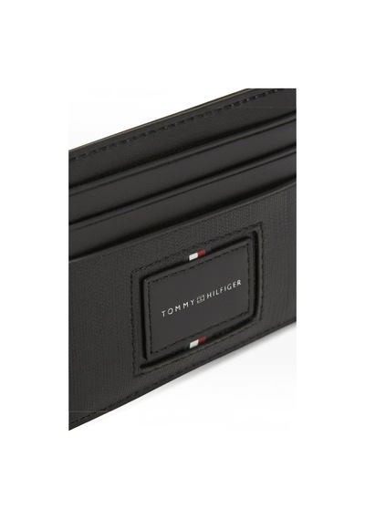 Tommy Hilfiger Th Foundatıon Cc Holder Erkek Siyah Cüzdan - Am0am14504