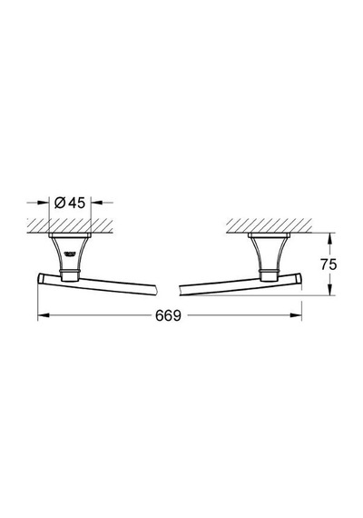 Grohe Grandera Uzun Havluluk 600 Mm Banyo Aksesuarı - 40629Ig0 Krom