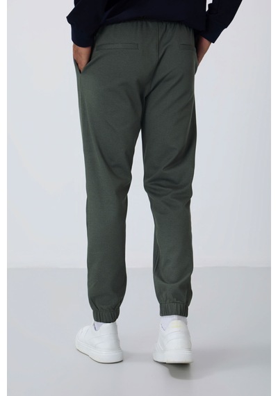 Tommy Life Haki Yüzeyi Dokulu Standart Fit Erkek Eşofman Alt - 82156 Haki