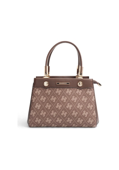 Silver & Polo Silver Polo Kahve - Kahve Monogram Kadın El Çantası Sp1292 Kahverengi