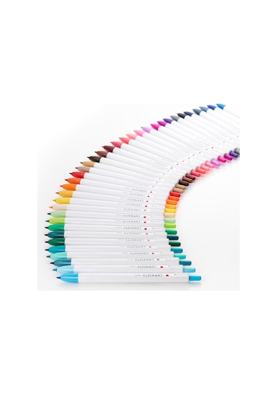 Zebra Clickart Market Pen 0.6mm 12'li Tükenmez Kalem Seti Light Colours / Wyss22-12czlt Diğer