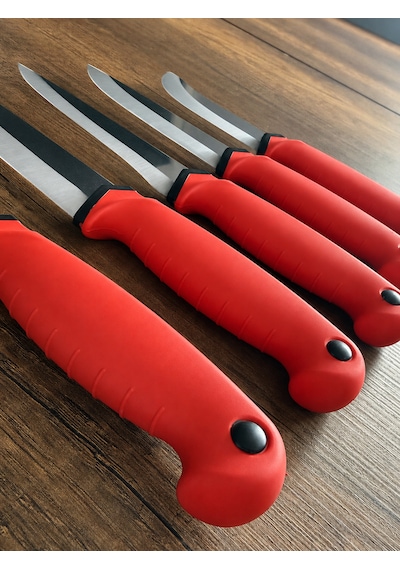 Ergonomik Soft Kaydırmaz Saplı-3'lü Bıçak Seti