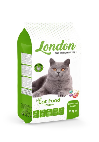London Tavuklu Yetişkin Kedi Maması 15 Kg 5 Kg 1,5 Kg