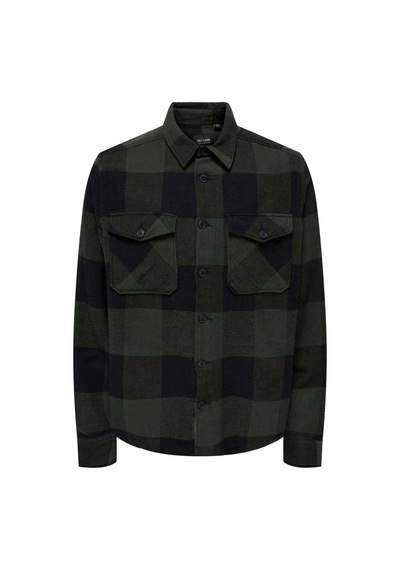 Only & Sons Erkek Onsmılo Kareli Çift Cepli %100 Pamuk Gömlek 22019854 Yeşil Only & Sons Erkek Onsmılo Kareli Çift Cepli %100 Pamuk Gömlek 22019854 Yeşil