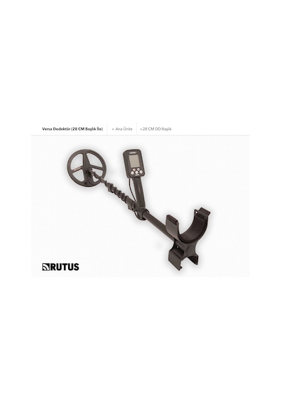 Rutus Versa Dedektör 28cm Dd Başlık İle