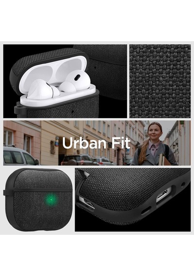 Airpods Pro 2/1 İle Uyumlu Kılıf Urban Fit Black - Acs05483