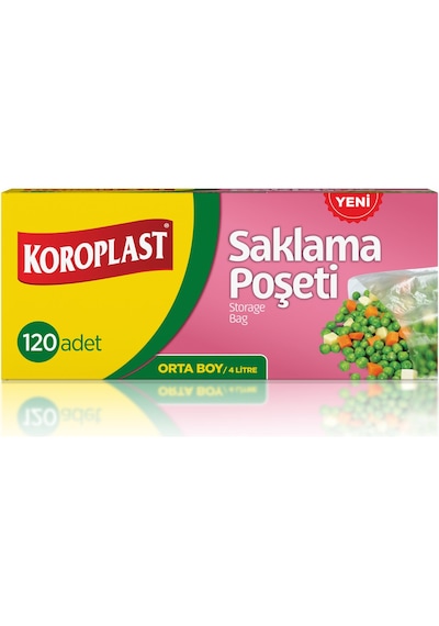 Koroplast Saklama Poşeti Orta Boy 24 X 38 Cm 120 Li X 2 Paket