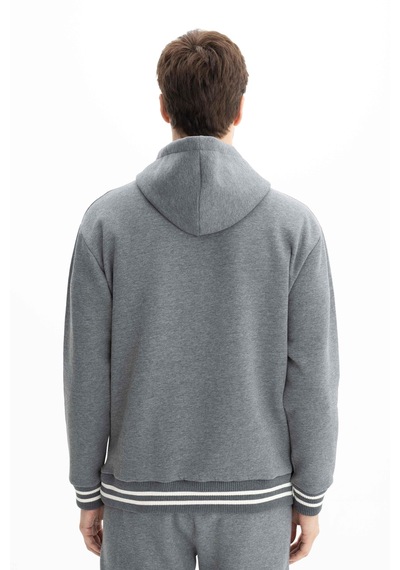 AR-MA Arma Erkek Relax Fit 3 İplik Kapşonlu Kanguru Cepli Sweatshirt 001