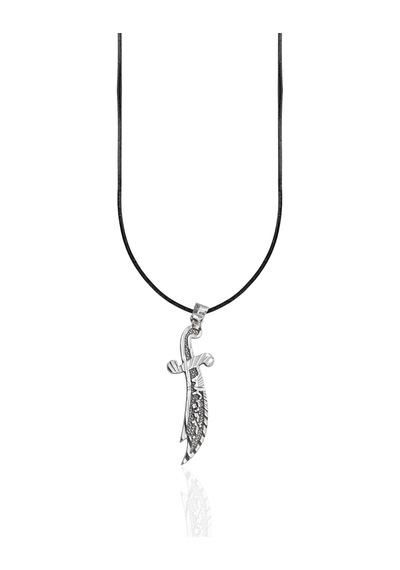 Oya Silver Lazer İşlemeli Hz Ali Zülfikar Karartma Gümüş Kolye Ucu 4.5x1.3cm Oyot345