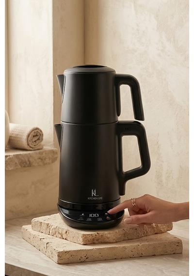 Kitchen Life MCH0012974 Demzade 4'in 1 Dijital 5 Fonksiyonlu Çelik Elektrikli Çay Makinesi
