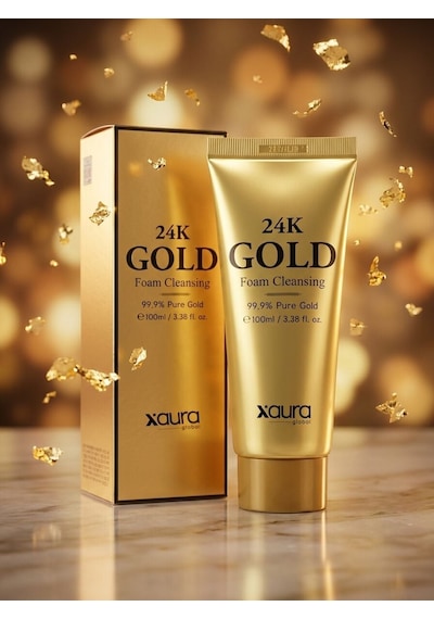 Xaura Global 24k Gold Foam Cleansing 100 Ml Gold Edition %99.9 Saf Altın İçerikli Canlandırıcı V