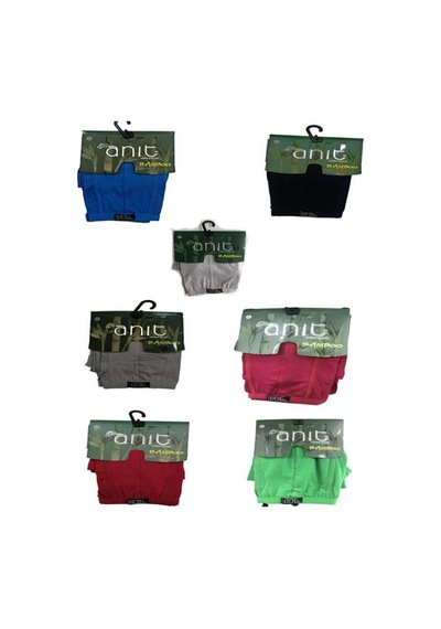Erkek Siyah Bambu Ince Lastik Lux Düz Renk Karışık Boxer 4'lü Siyah,mavi,gri,yeşil