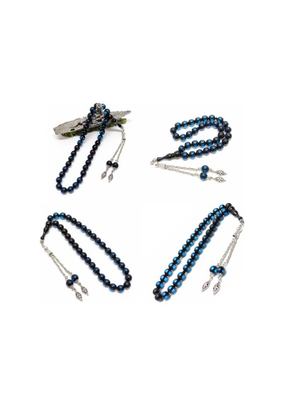Sürmeli - Toz Kehribar Tesbih - 10 Mm Küre Kesim