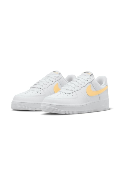 Nike Air Force 1 '07 White/melon Tint-black Unisex Sneaker Fq2742 100 Beyaz