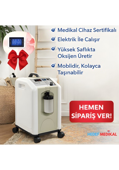 5l Oksijen Konsantratörü & 24 Saat Oksijen Üretebilir