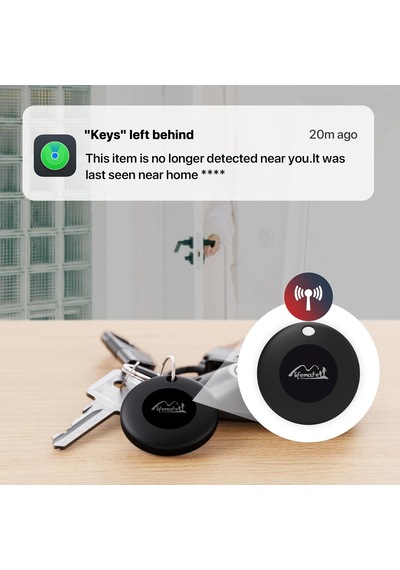 Lexroo Lifetag Aple İle Uyumlu Mfı Lisanslı Smart Tag Akıllı  4'lü Paket- Siyah Standart
