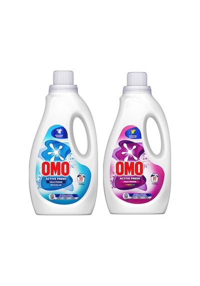 Omo Sıvı Deterjan 1500 Ml Beyazlar-renkliler 2 Li Set 1500 ML