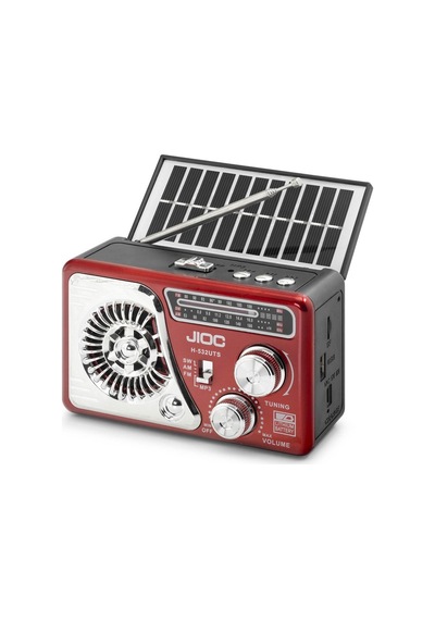 Nostaljik Bluetooth Fm Radyo Tws Usb Tf Aux Solar Şarjli El Fenerli Kamp Hoparlör H532uts Hmngoxxtptprp