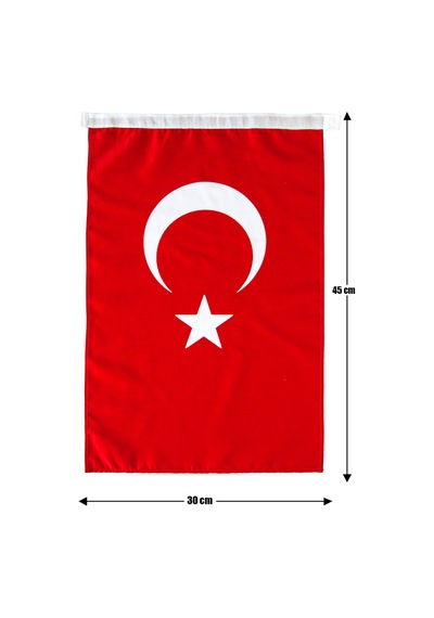 Türk Bayrağı 30x45 Alpaka Kumaş