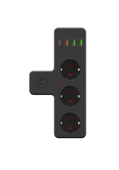 Nivego Termal Akım Korumalı Isıya Dayanıklı 3 Priz 3 Usb 1typce