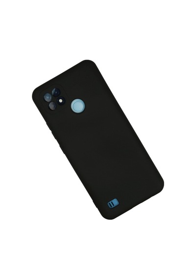 Realme C21 Kılıf Nano İçi Kadife Silikon - Siyah -