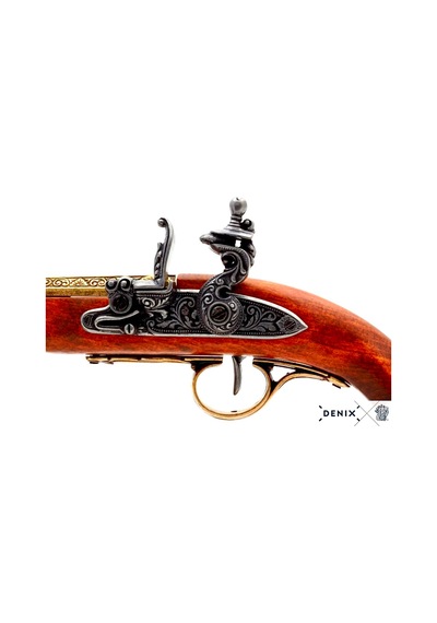 Denix Dekoratif Flintlock Pistol Left-handed , 18. Yüzyıl