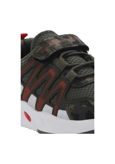 Slazenger Elıps Unisex Çocuk Haki Kamuflaj Sneaker Haki Kamuflaj