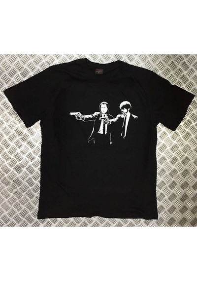Stoned&Fame Pulp Fıctıon Baskılı T-shirt SIYAH