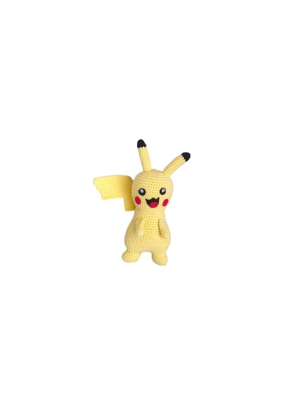 Pikaçu Örme Oyuncak Koyu Sarı