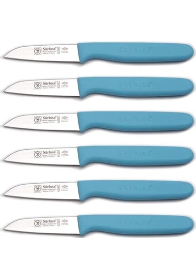 Sürbisa 6 Adet Turkuaz 61007 Meyve Bıçagı Boy 7.5 cm