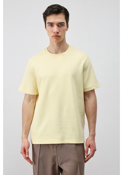 Antioch Regular Fit Basic Erkek T-shirt Sarı