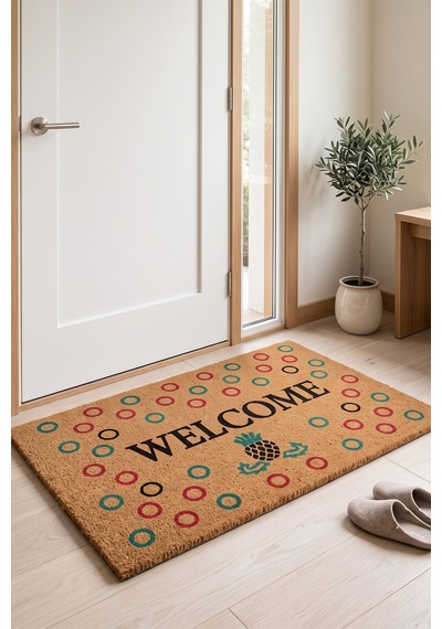Villadia Home Textile Kapı Önü Paspası Kaymaz Taban Dekoratif Paspas Ev Giriş Antre İç Ve Dış Mekan Paspası 45x70 Cm 3ypycoco