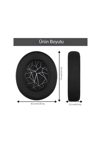 Steelseries Arctis 1 3 5 7 9 9x Pro Uyumlu Kulaklık Süngeri Pedi Kulaklık Yastığı Ped Siyah-beyaz