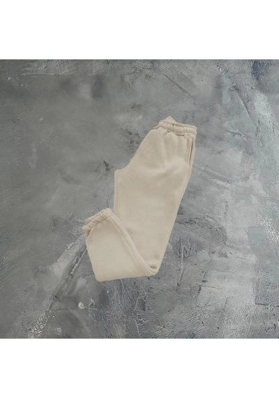 Ertaştrendstore Erkek 3 İplik Paça Lastikli Düz Eşofman - Bej Çoklu Renk