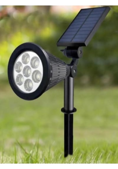 Solar Kazıklı Çim Armatür 7w Güneş Enerjili Led Çim Lambası Bahçe Ağaç Aydınlatma Lambası Amber Işık Sku: Smg8690010010940