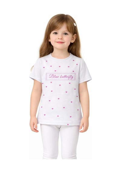 Yale Kids 1 4 Yaş Kız Çocuk Tişört Beyaz