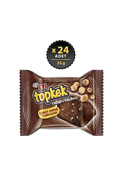 Eti Topkek Kakaolu Fındıklı 35 G 24'lü 5'li Avantaj Paketi Mıchu