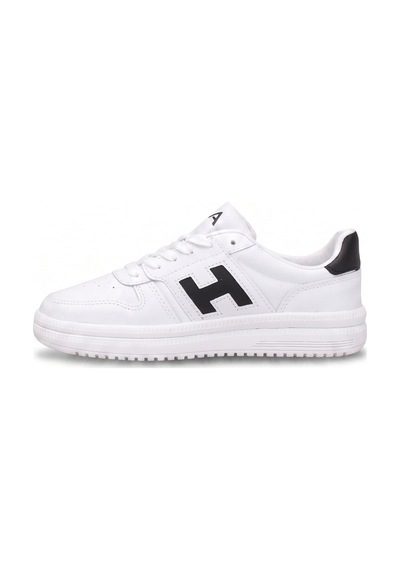 Ayakkabı Fuarı Elit Asqla1457 Kadın Klasik Sneaker Beyaz - Siyah