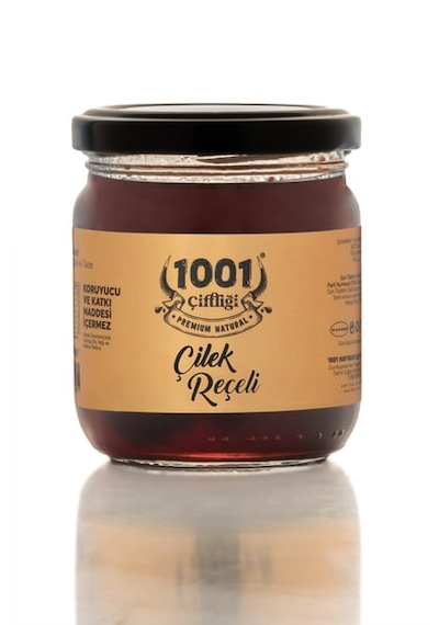 1001 Çiftliği El Yapımı Doğal Çilek Reçeli 200gr