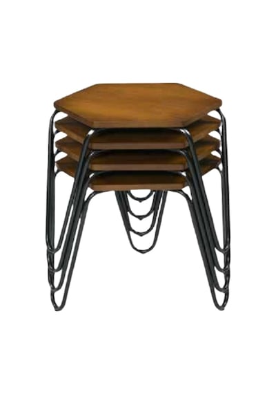 Zigon Osm Petek Model Metal Nikelaj V Ayak Çok Renkli Tabla Itina (410190504)