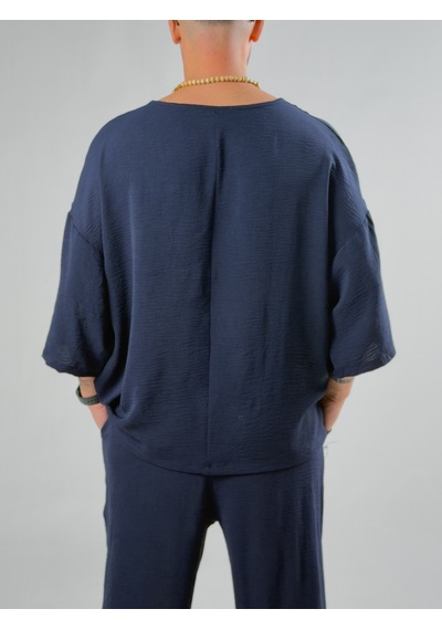 Oversize Lacivert Keten Takım Coc3204