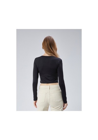 Virago Soft Touch Yuvarlak Yaka Crop Uzun Kol Bluz/body Siyah - 686786242 Siyah - 686786242 Siyah Virago Soft Touch Yuvarlak Yaka Crop Uzun Kol Bluz/body Siyah - 686786242 Siyah - 686786242 Siyah