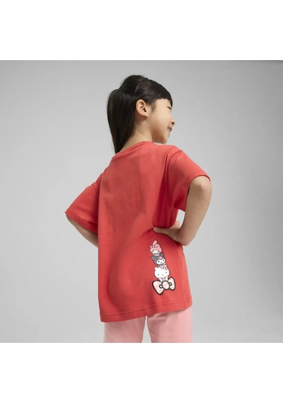 Puma X Hk&fr Graphic Tee Kırmızı Kız Çocuk T-shirt & Polo
